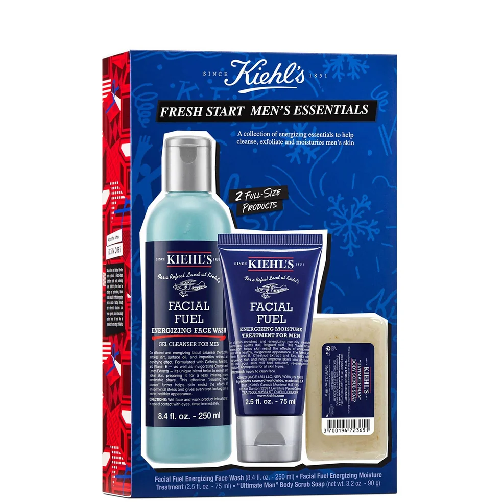 Kiehl's Mens Energizing Essentials Set (Worth £68.00) Image 1