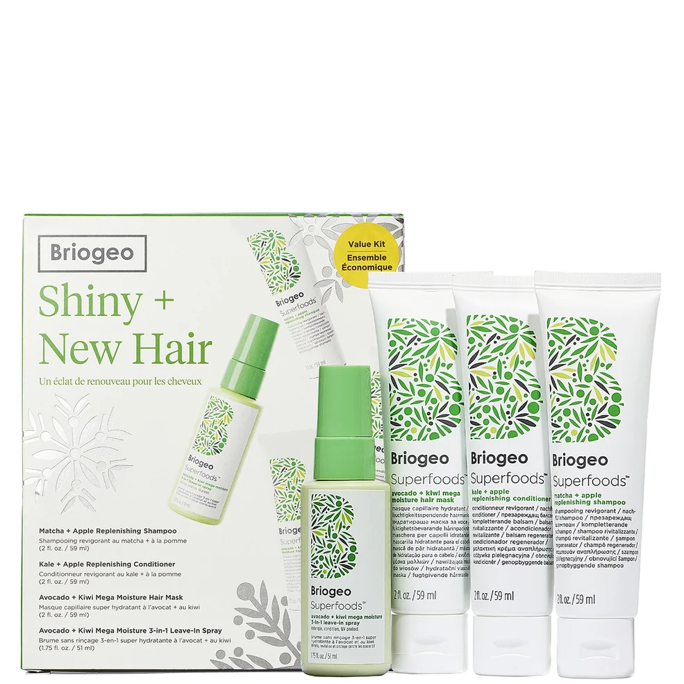 Briogeo Superfoods Moisturising Travel Set for Softer, Smoother Hair Image 1