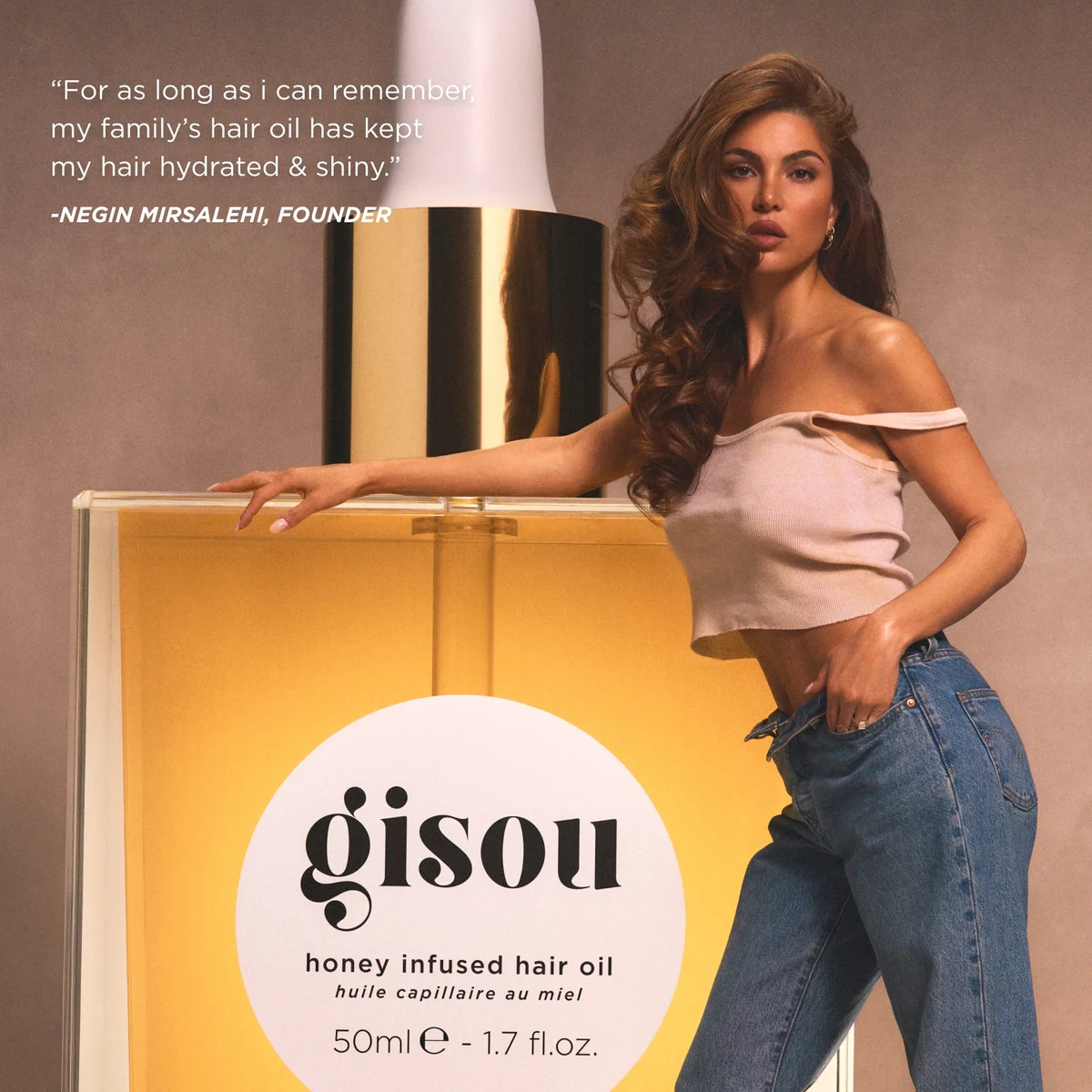 Gisou Honey Infused Hair Oil Mini 20ml Cult Beauty