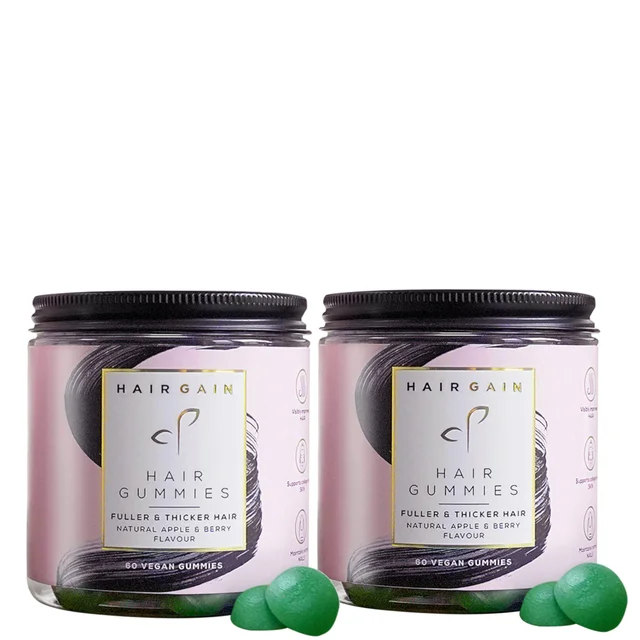 Hair Gain Gummies Duo (Worth £59.98)