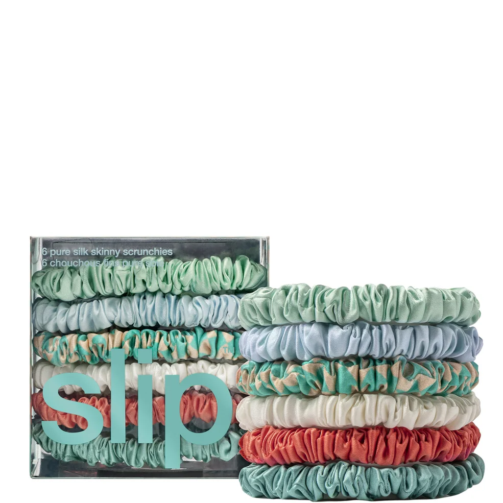 Slip Pure Silk Skinny Scrunchies - Seabreeze Image 1