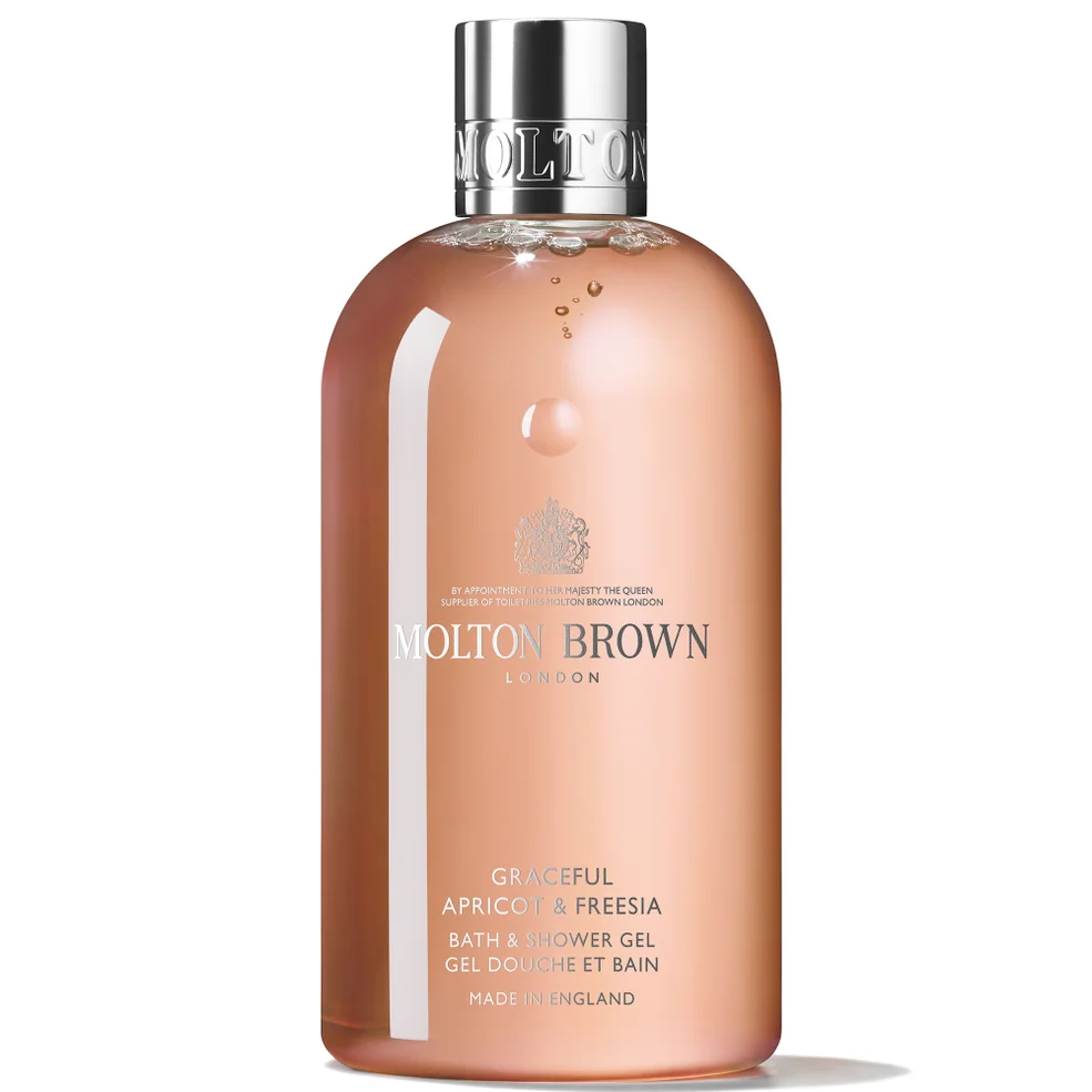 Molton Brown Graceful Apricot and Freesia Bath and Shower Gel 300ml Image 1