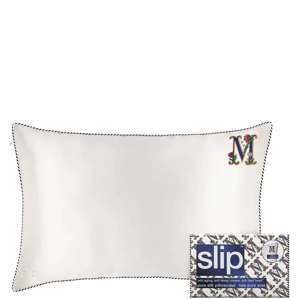 Slip Pure Silk Initial Collection Queen Pillowcase - White | M Image 1