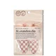 Kitsch Recycled Plastic XL Creaseless Terracotta Checker Clips 2 Piece Set