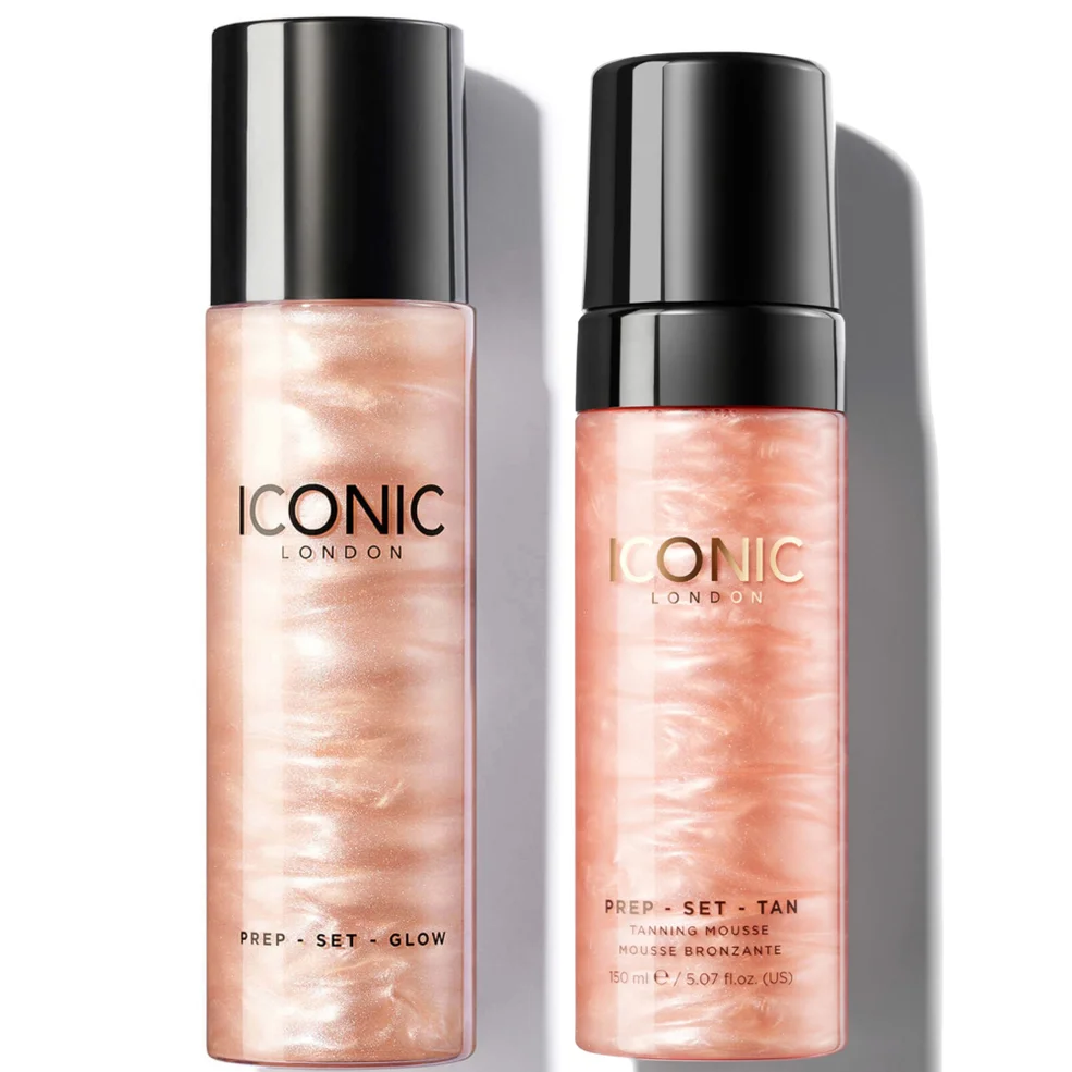 ICONIC London Prep Set Tan Mousse & Prep Set Glow Bundle - Illuminate Image 1