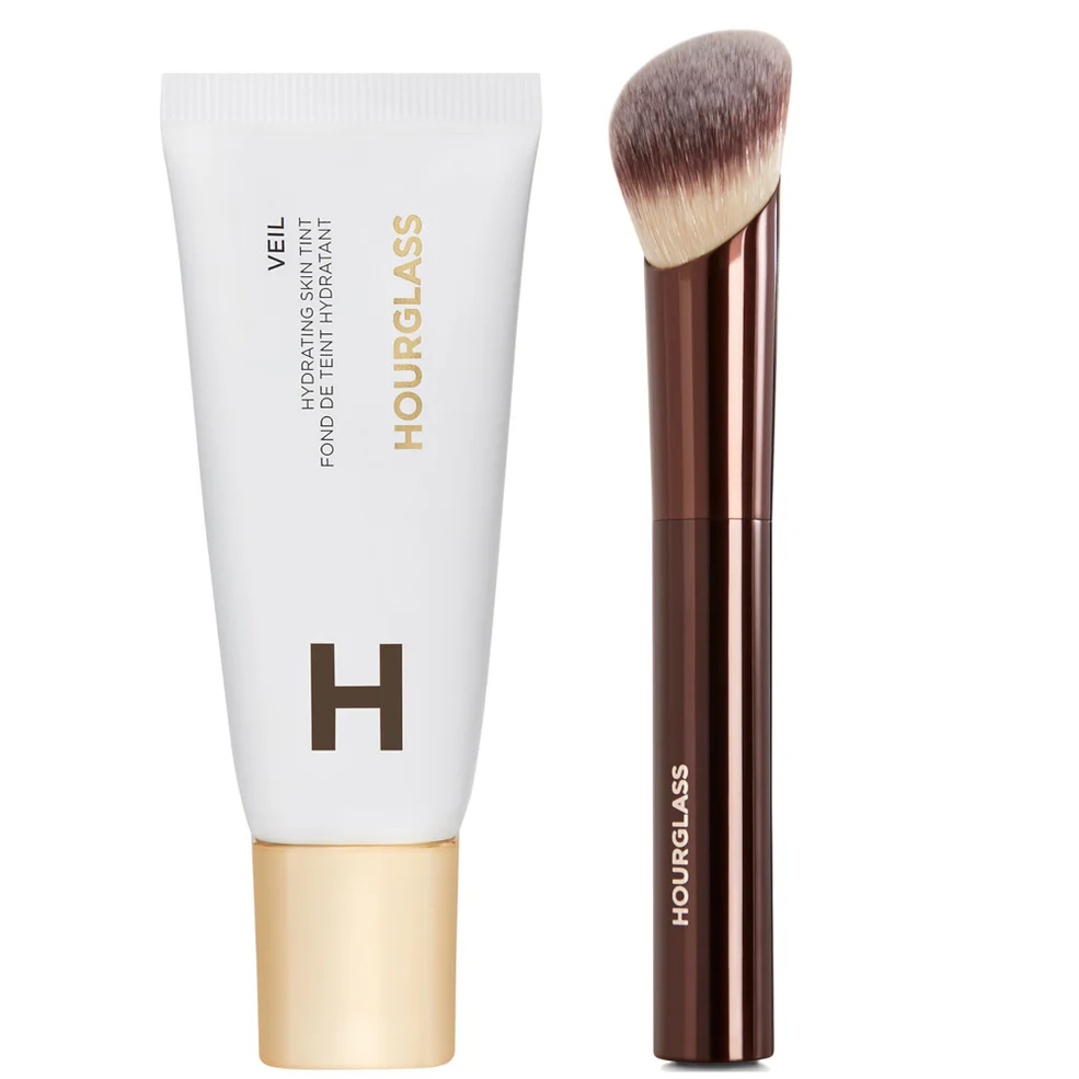 Hourglass Hydrating Skin Tint and Soft Glow Foundation Brush Bundle 35ml (Various Shades) Image 1