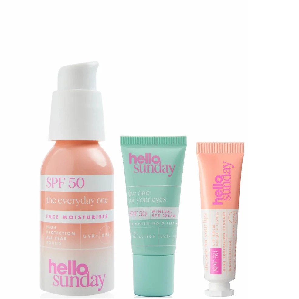 Hello Sunday The Everyday One, The One for Your Lips and The One for Your Eyes (Worth £43.00) Image 1