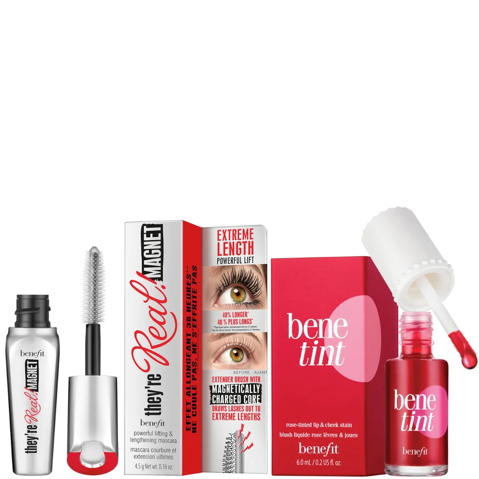 Benefit Benetint 6ml And Mini Mascara Bundle - They’Re Real Magnet Extreme Lengthening And Powerful Lifting (Worth £36.50) Image 1
