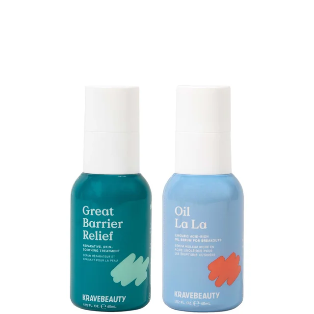 KraveBeauty Great Barrier Relief 45ml + Oil La La 45ml (Worth £56)
