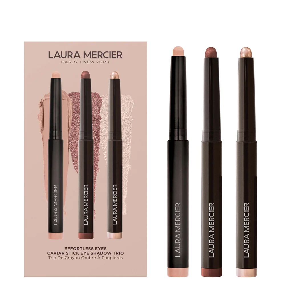 Laura Mercier Effortless Eyes Caviar Stick Eye Shadow Trio - Rosegold, Burnished Bronze, Dune Image 1