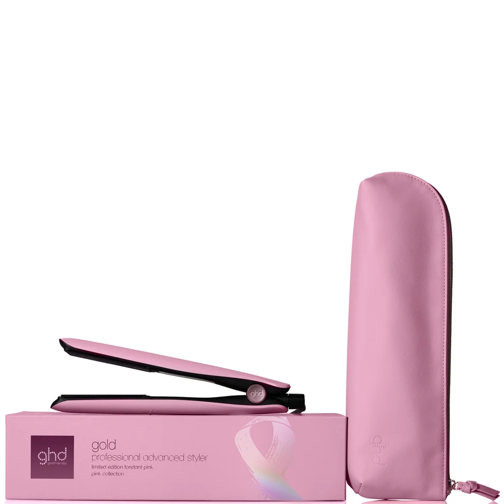 ghd Gold Limited Edition Hair Straightener - Fondant Pink Charity Edition Image 1