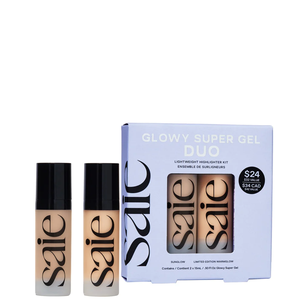 Saie Mini Glowy Super Gel Duo (Worth £32) Image 1