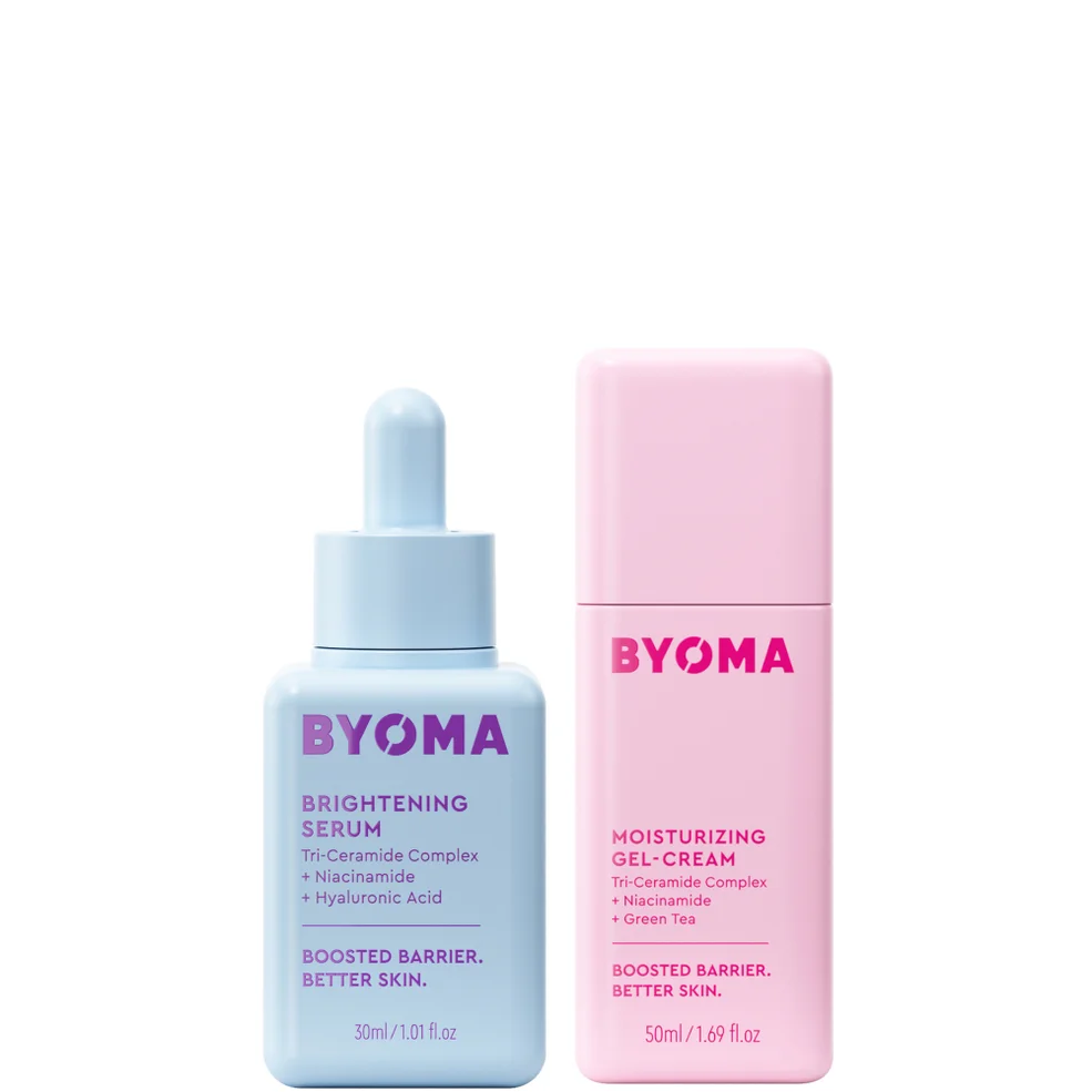 BYOMA Brightening Serum 30ml and Moisturising Gel Cream 50ml Bundle Image 1