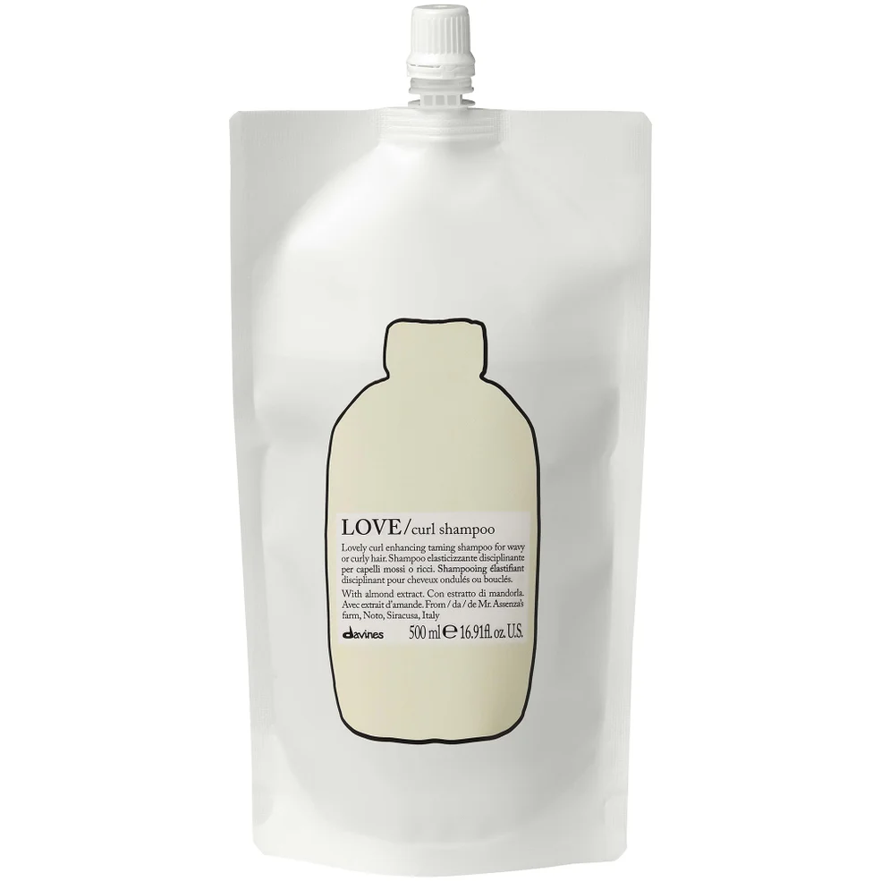 Davines Love Curl Shampoo 500ml Refill Pouch Image 1