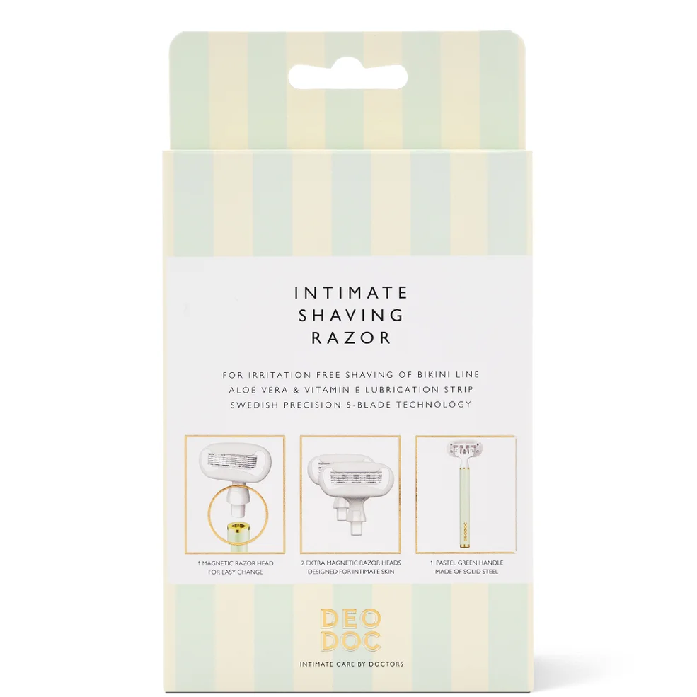 DeoDoc Intimate Shaving Razor - Green | Cult Beauty