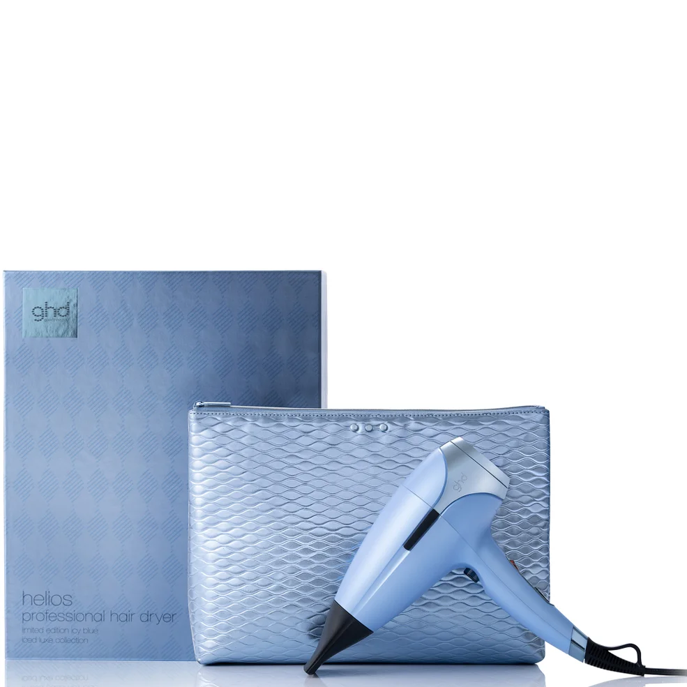 ghd Helios Limited-Edition Gift Set with Hair Dryer in Icy Blue Image 1