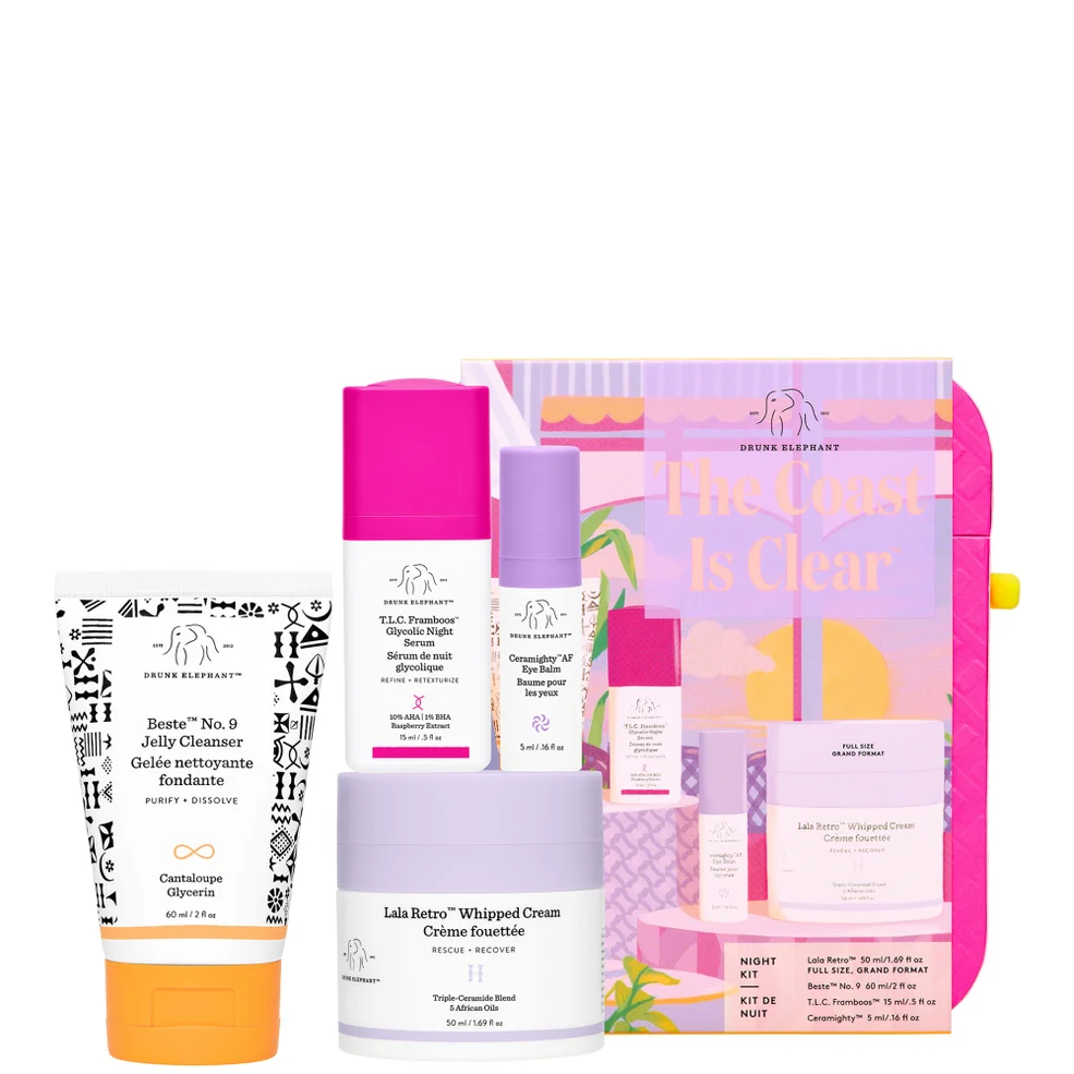 Drunk Elephant The Coast Is Clear Night Kit (Worth £131.00) Image 1