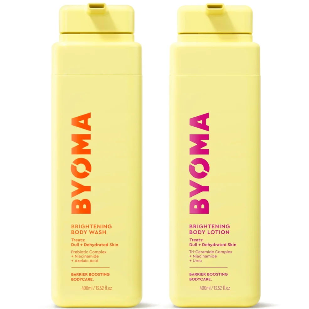 BYOMA Brightening Body Wash 400ml and Brightening Body Lotion 400ml Bundle Image 1