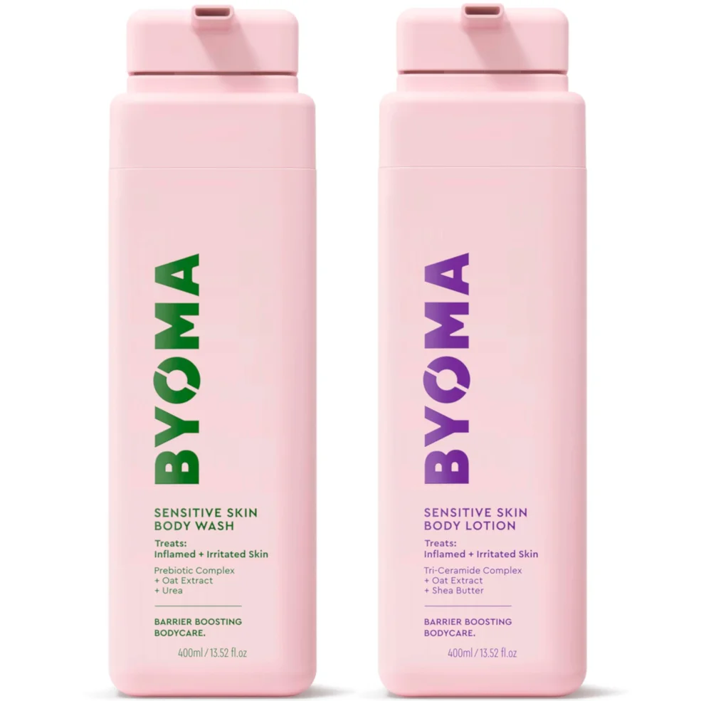 BYOMA Sensitive Body Wash 400ml and Sensitive Body Lotion 400ml Bundle Image 1