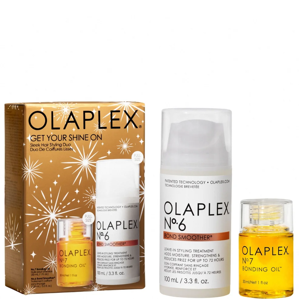 OLAPLEX Get Your Shine On Sleek Hair Styling Duo (Worth  £41) Image 1