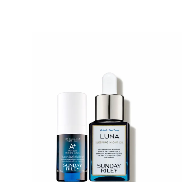 Sunday Riley Luna Sleeping Night Oil 15ml with A+ High-Dose Retinoid Serum 15ml Bundle (Worth £81)