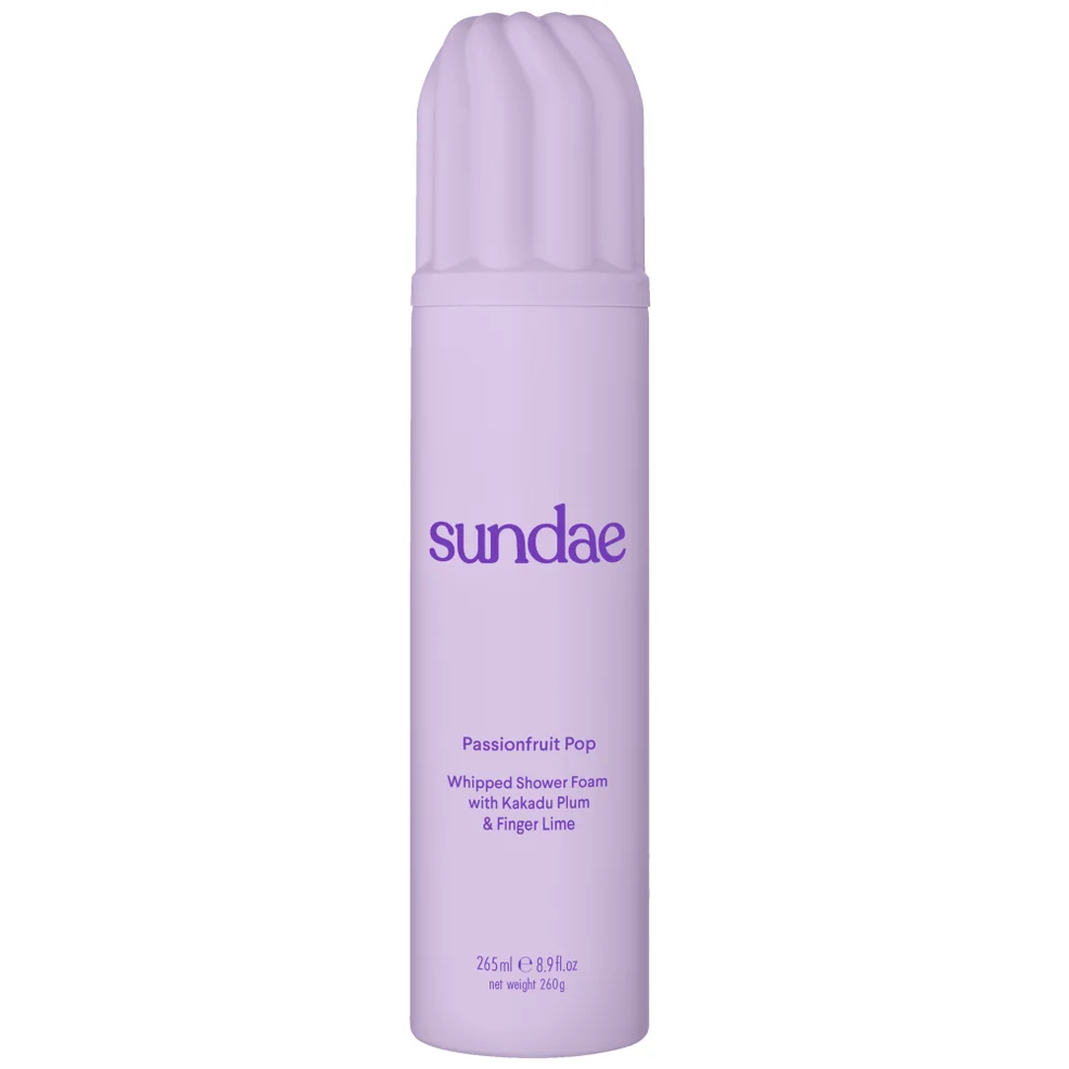SUNDAE Body Passionfruit Whipped Shower Foam with Kakadu Plum & Finger Lime 260ml Image 1