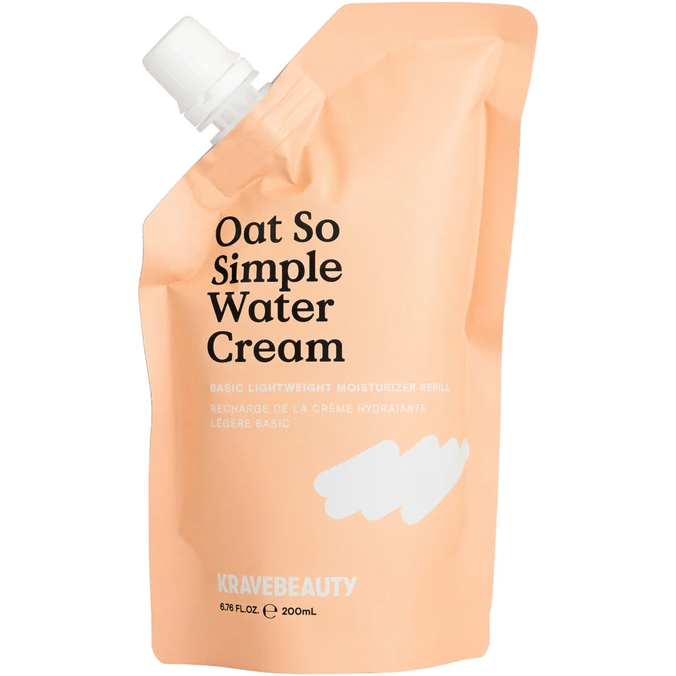 Krave Beauty Oat So Simple Water Cream Refill Pouch 200ml Image 1