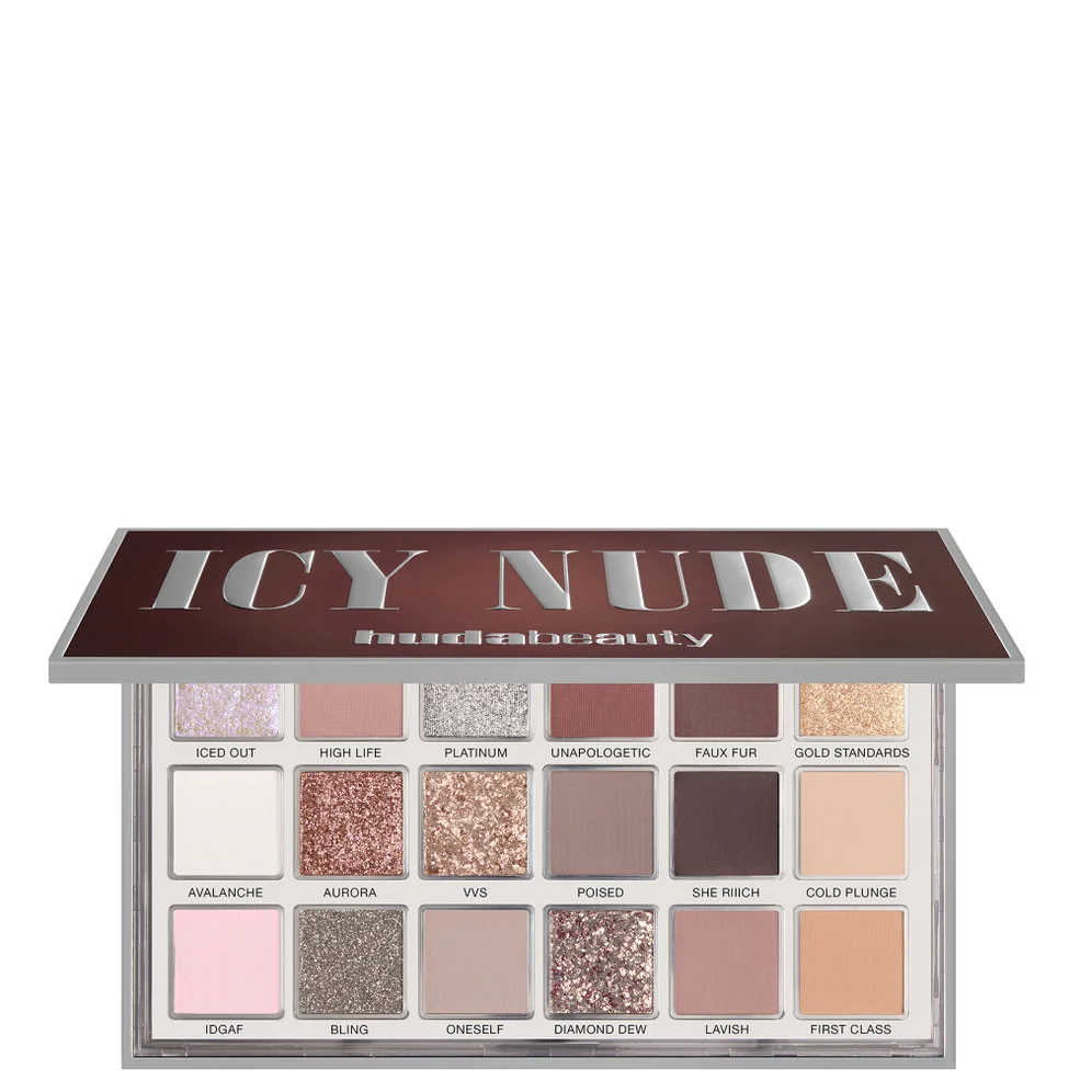 Huda Beauty Icy Nude Eyeshadow Palette 16g Image 1