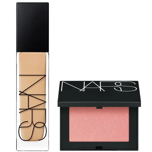 NARS Natural Longwear Foundation 30ml and NARS Blush Orgasm 4.8g Bundle (Various Shades)