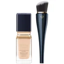 Clé de Peau Beauté Radiant Fluid Foundation Natural I10 & Clé de Peau Beauté High Coverage Foundation Brush