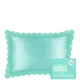 Slip Pure Silk Queen Pillowcase With Scalloped Edge - Turquoise