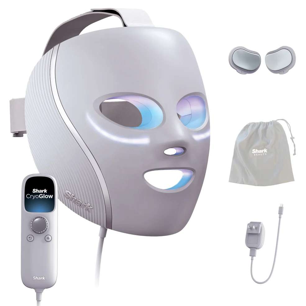 Shark Beauty CryoGlow Under-Eye Cooling & LED Anti-Ageing & Blemish Repair Mask - Lilac Chill Image 1