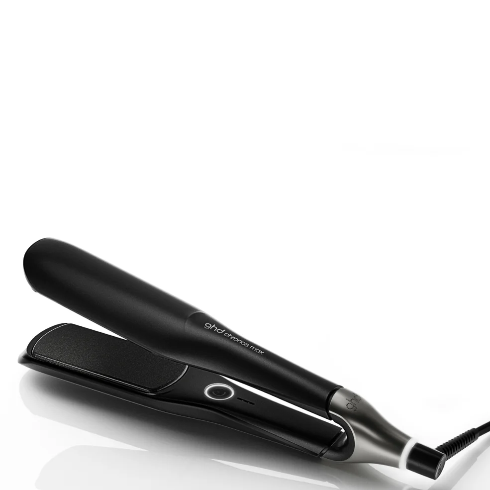 ghd Chronos Max Wide Plate Hair Straightener Black Image 1