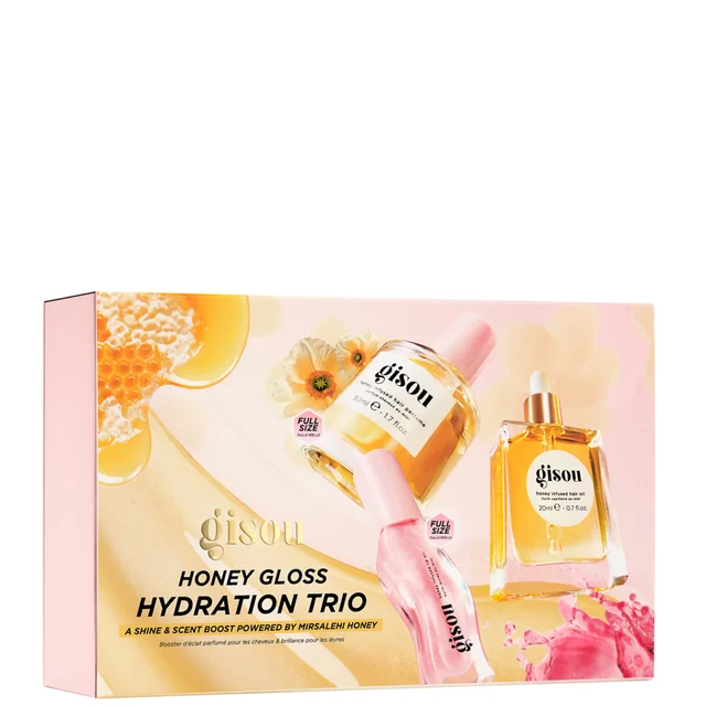 Gisou Honey Gloss Hydration Trio Worth £77