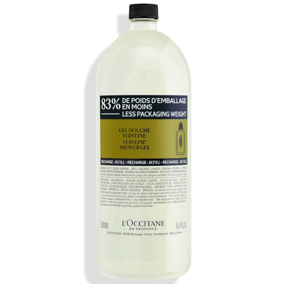 L'Occitane Verbena Shower Gel Refill 500ml Image 1