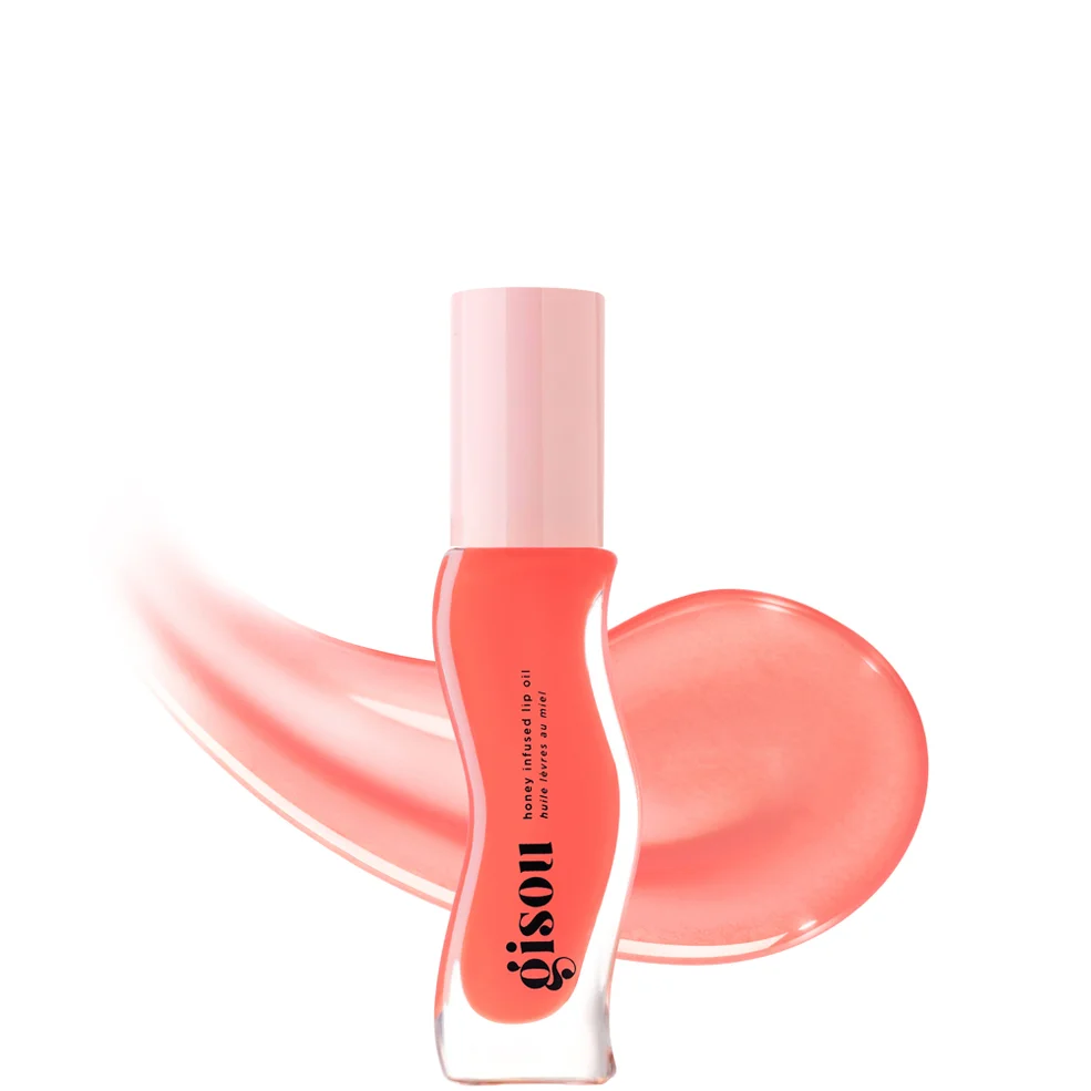 Gisou Honey Infused Lip Oil 8ml - Bee-llini Peach Image 1
