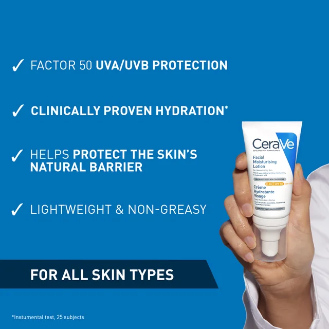 CeraVe Day & Night Facial Routine?: Hydrating Cleanser, SPF and Moisturiser Set