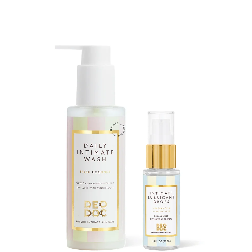DeoDoc Lubricant drops + DeoDoc Daily intimate wash - Fresh Coconut Image 1