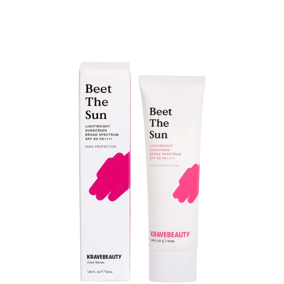 KraveBeauty Beet the Sun Lightweight Sunscreen Broad Spectrum SPF 50 PA++++ 50ml Image 1