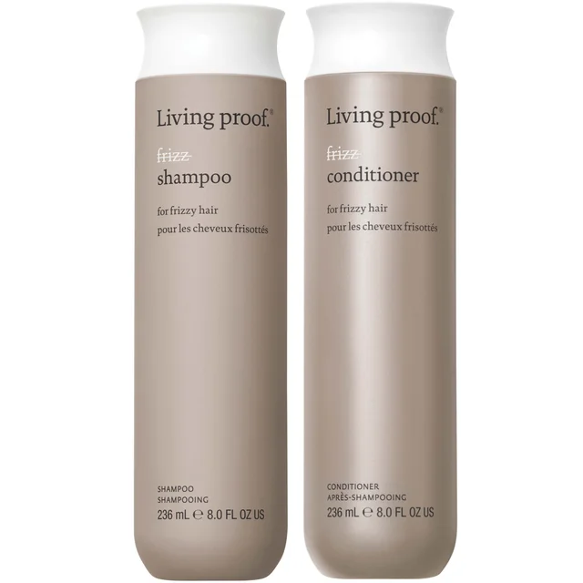 Living Proof No Frizz Shampoo and Conditioner Bundle for Frizz Control, Smoothness and Shine (Worth £58)