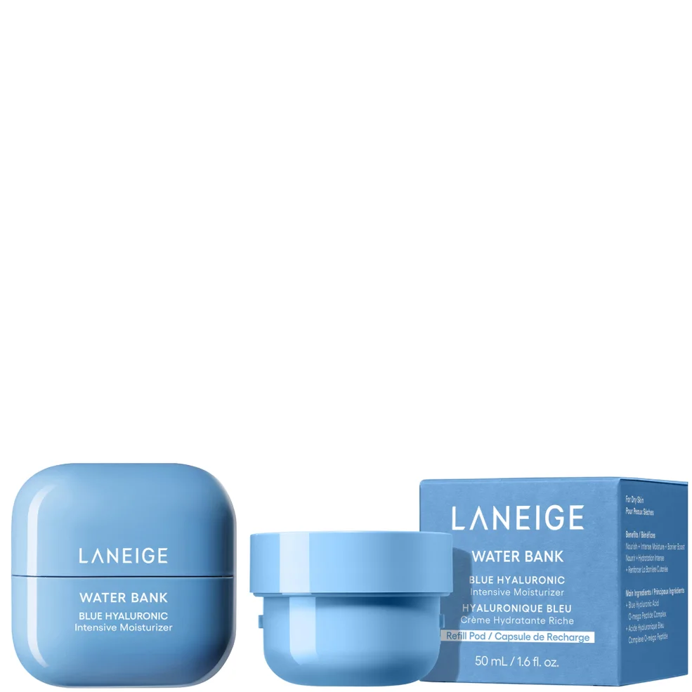 LANEIGE Water Bank Blue Hyaluronic Acid Intensive Cream 50ml + Refill 50ml Bundle Image 1
