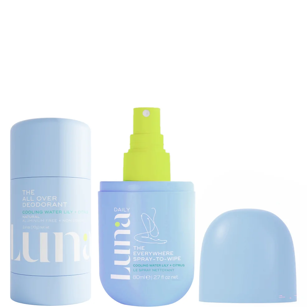 Luna Daily The Perfect Pair - The All Over Deodorant Cooling 70g + Spray to Wipe Cooling 80ml Image 1