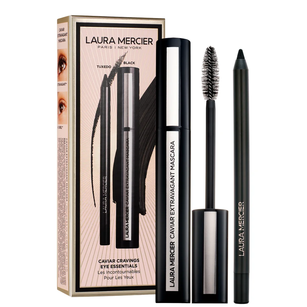 Laura Mercier - Caviar Cravings Eye Essentials - Full Size Mascara, Full Size Eye Liner in Tuxedo -29oz/04oz (Worth £47.00) Image 1