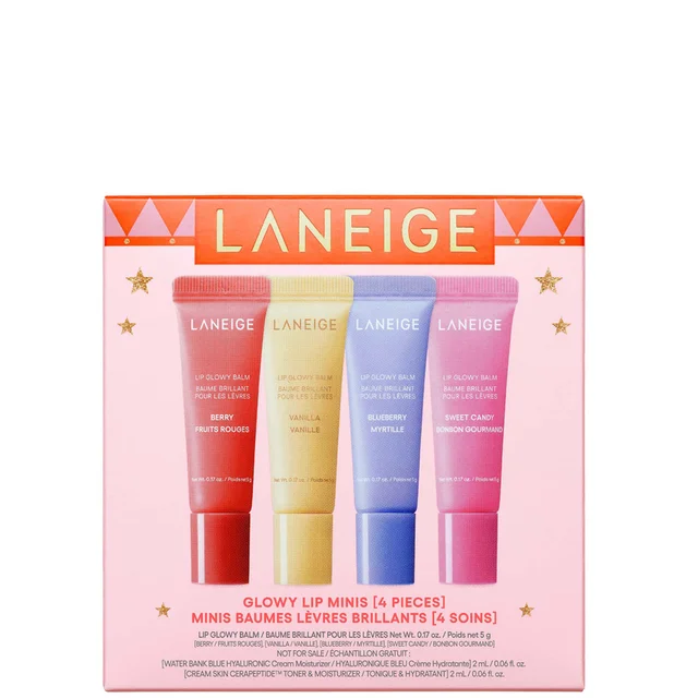 LANEIGE Glowy Lip Minis Worth £35