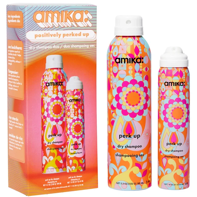 amika positively perked up dry shampoo set (Worth £38.00)