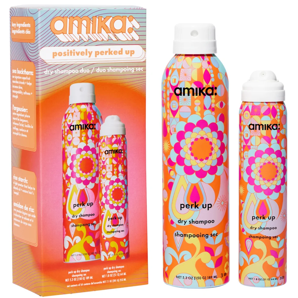 amika positively perked up dry shampoo set (Worth £38.00) Image 1