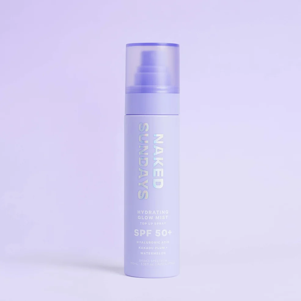 Naked Sundays SPF50+ Hydrating Glow Mist Setting Spray Sunscreen 75ml Image 1