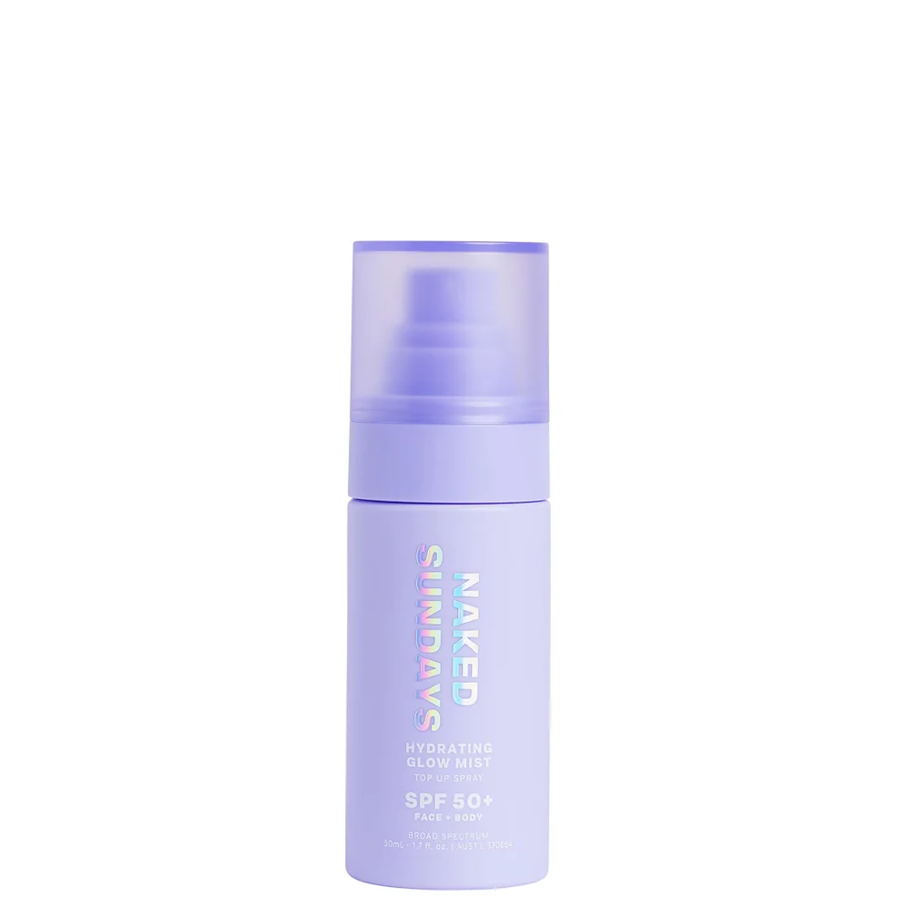 Naked Sundays SPF50+ Hydrating Glow Mist Setting Spray Sunscreen 50ml Image 1