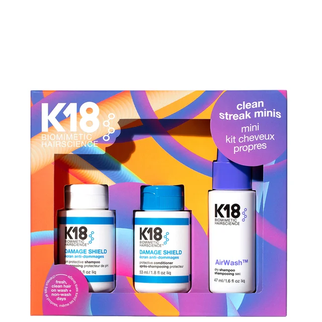 K18 Biomimetic Hairscience Clean Streak Minis (Worth £50)