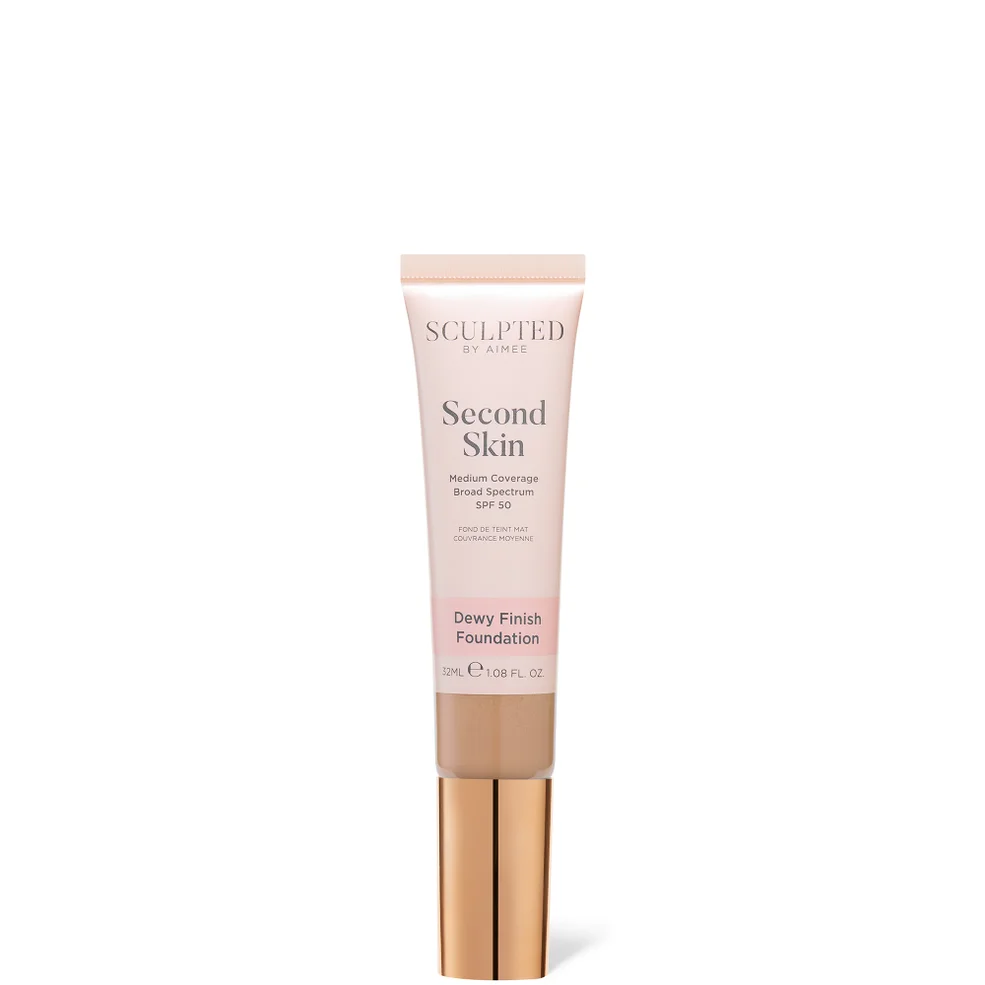 Sculpted by Aimee Second Skin Dewy Foundation (Various Shades) 30ml Image 1